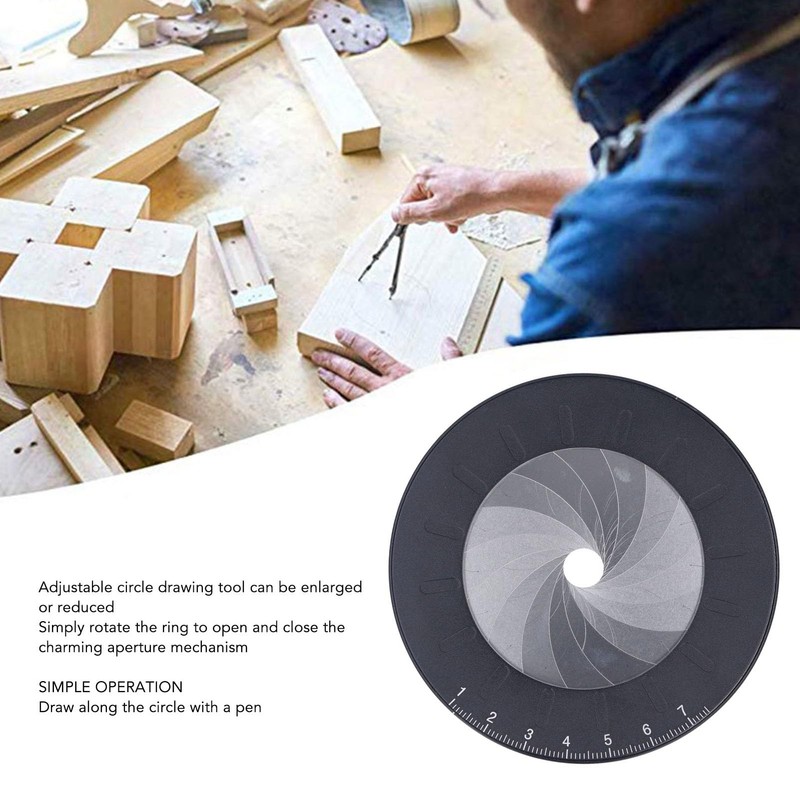 Circle Drawing Maker with Carving Tool, Round Circle Template Ruler,