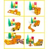 Tytan Tiles Construction Site & Trucks 60-Piece Magnetic Tiles Building