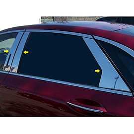QAA fits 2013-2020 Lincoln MKZ 6 Piece Stainless Pillar Post Trim, Includes keyless Entry Touch pad PP53631