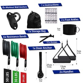 Wall Mount Workout Anchors, Resistance Bands Wall Anchors, Home Gym Exercise Anchors, Wall Mount Anchors for Body Weight Straps, Strength Training, Physical Therap, Yoga, Exercise