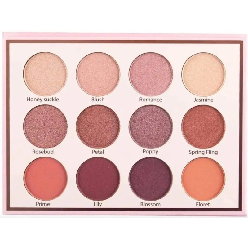 Beauty Creations - Floral Bloom, Paleta De 12 Sombras