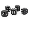 W6 Cube (16 mm) in Black/Silver Dots - Made in