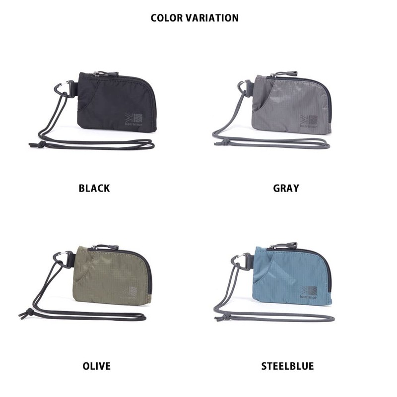 Karimar TC Team Purse Neck Wallet, Black