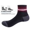 YUEDGE Mens Black Ankle Socks Lightweight Breathable Cotton Low Cut
