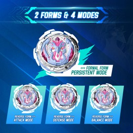 INFINITY NADO Battling Toys, Spinning Top and Sword Launcher Battle Set Toys for Kids, Battle Brust Sword Top Toys for 5 6 7 8 9 10 11 12 Year Old Boys, Gold Warrior Phoenix