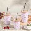 SiliFine 3 Pack Reusable Coquette Bow Sleeves for Iced Coffee