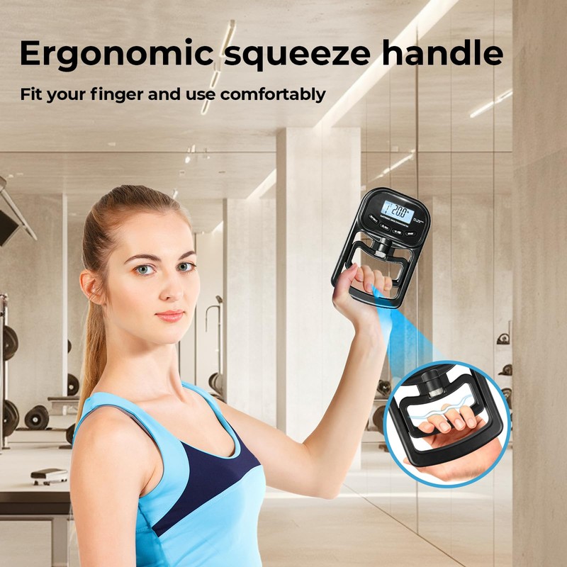 Centra Hand Dynamometer Grip Strength Trainer, Digital Hand Grip Strength