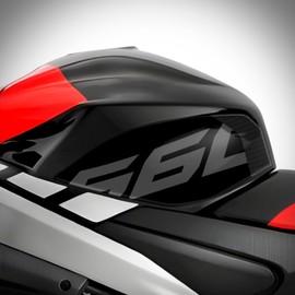 Az Graphishop 3D Resin Side Tank Pads Compatible with Aprilia RS 660 2021-2025 L-235