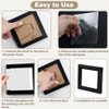 KITERI 4x4 Inch Frame, 3 Pack Black Picture Frame Set