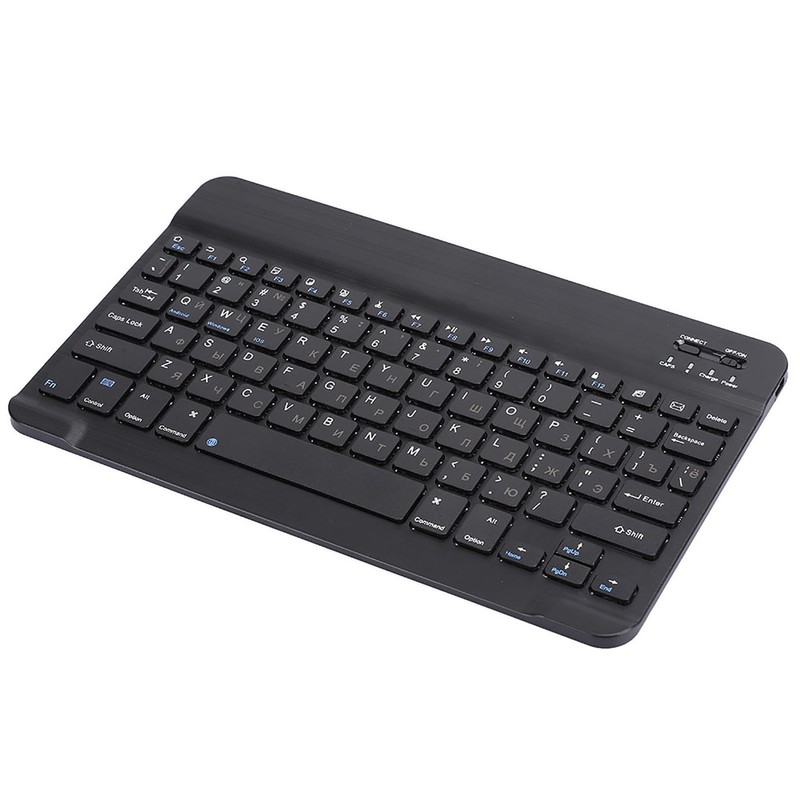 Russian 10.1" Slim Ultra Wide Wireless 80‑key Keyboard Bluetooth 3.0