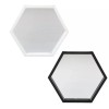 Mirror Black Hexagon Mirror 9inch Stackable