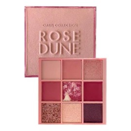 Paleta Sombras 9 Tonos Colección Oasis Farmasi Color ROSE DUNE