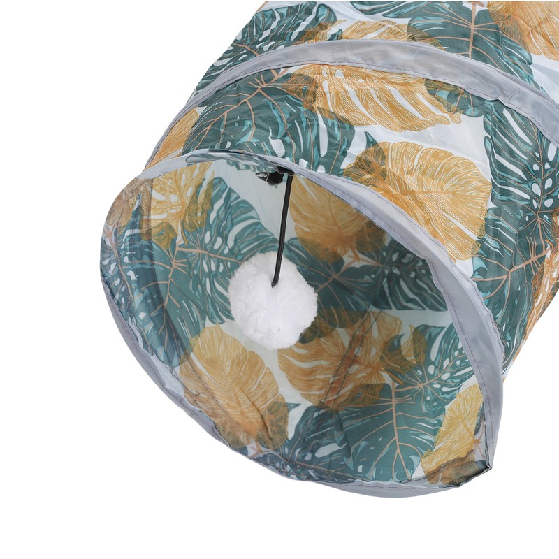 Cat Tunnels Collapsible Printed 4 Way Cat Tube with Storage