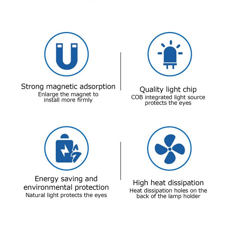 COB 8W Sewing Machine Light 48LED Gooseneck Lamp with Magnetic