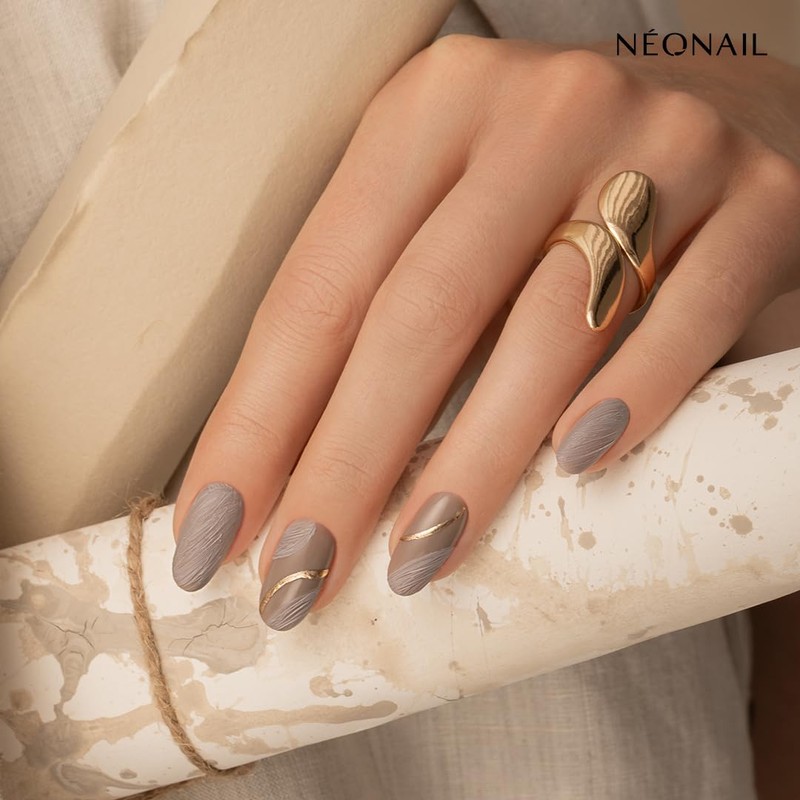 NÉONAIL Oil Paint Gel Effect - Grey - Quiet Impression