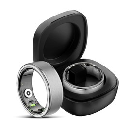 Smart Ring for Men Women Smart Ring Android iOS Fitness Ring Pedometer Heart Rate Blood Oxygen Sleep Monitor Step Counter Activity Tracker for Sports Time, Distance, Calories (Silver, #11-20.9mm)