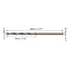 uxcell 5pcs Straight Shank Twist Drill Bits 2.5mm Gold Titanium