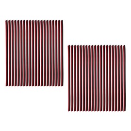 Pack of 40 Car Air Vent Decoration, Decorative Strips for Car Air Vents, Decoration for Car Accessories, Interior, Red Air Outlet Trims Made of PVC for Straight Ventilation Grille, Red