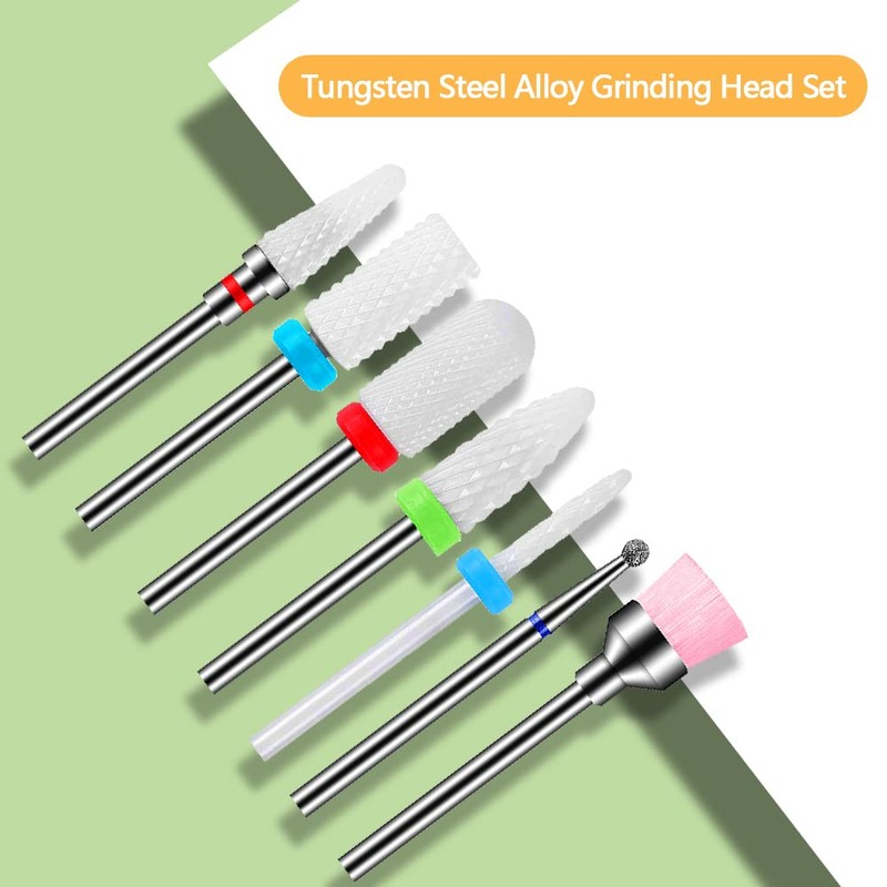 Ceramic Nail Cutter Bits Cuticle Nail Drill Gel Nails Attachments