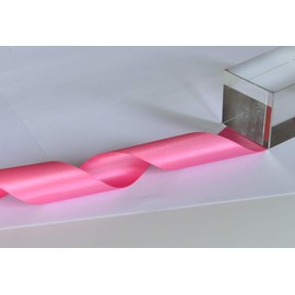 IHKFILAN Satin Ribbon in Pink (38mm x 22.86m) Matt Shiny Gift Ribbon Elegant Ribbon for Decorating & Crafts, Wrapping Special Gifts, Weddings, Christenings