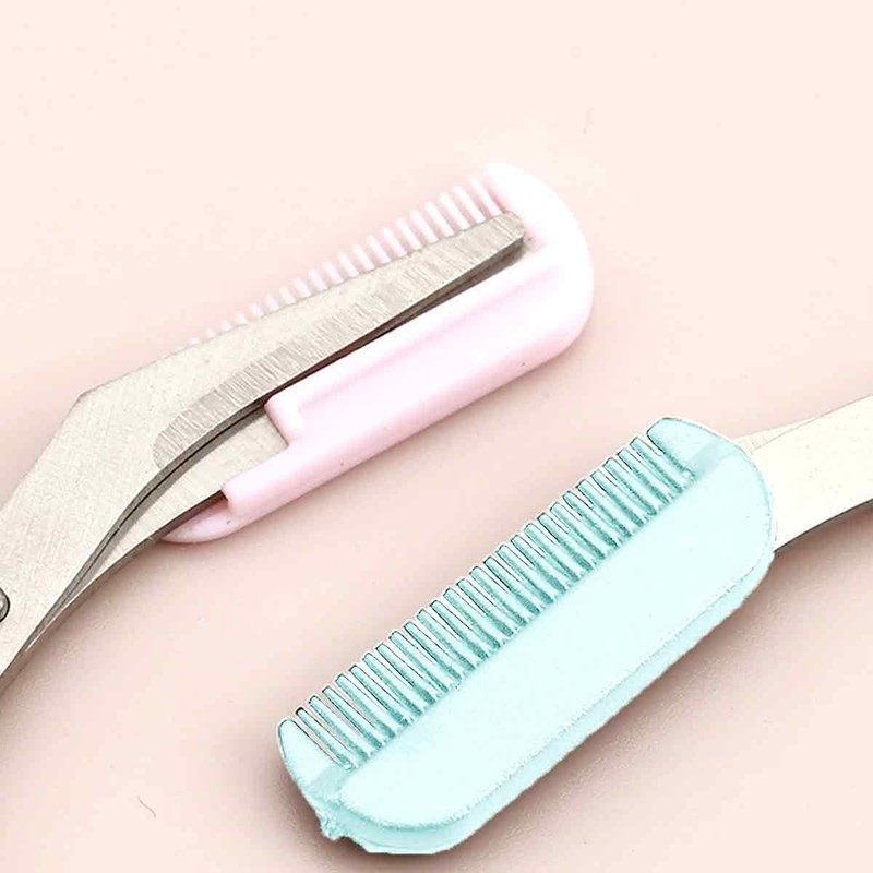 4Pcs Eyebrow Scissors with Comb, Eyebrow Trimming Scissors, Stainless Steel