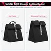 SUNNY BIRD Insulated Lunch Bag Rolltop Lunch Box Tote Bag