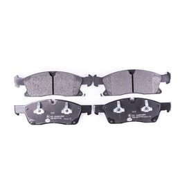 HELLA Front Brake Pads with Acoustic Wear Warning – Four Brake Pads per Set – T2107 – for Jeep 8DB 355 019-621