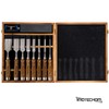 IMOTECHOM 10-Pieces Woodworking Wood Chisel Set with Wooden Box, Honing