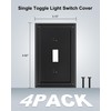 TREEWELL 4-Pack Single Toggle Light Switch Cover Plate, Pearls Decorative