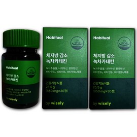 Habitual Green Tea Catechin Wisely Body Fat Total 60 tablets 60 days / 해비추얼 녹차 카테킨 와이즐리 체지방 총 60정 60일