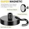 DIYMAG Black Magnetic Hooks, 118 LB Heavy Duty Strong Magnets
