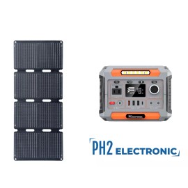PH2 Electronic 300W Portable Power Station 78000mAh /3.7V / 288Wh (Solar Panel Optional) - 300W Portable Power Station