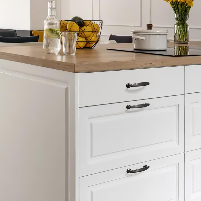 Dosoye 5 Pack 3 inch (76mm) Cabinet Pulls Oil Rubbed