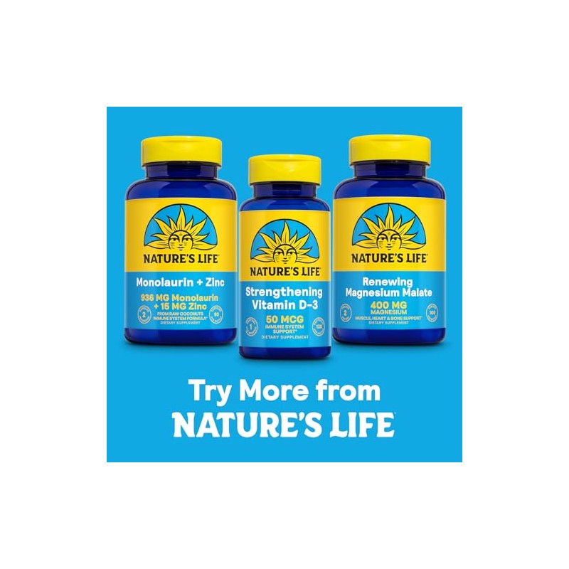 Natures Life, Magnesium Malate, 1300 mg, 100 Tablets by Natures