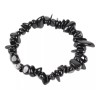 Jextech Pulsera Turmalina Negra Natural Gema Curativa Protección