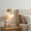 Folux Battery-Operated Modern Brass Wall Sconce Set of 2, Wireless