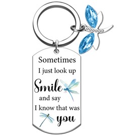 Dragonfly Gifts for Women Inspirational Dragonfly Jewelry Keychains Sympathy Gift Baskets Dragonflies Memorial Gifts for Dragonflies Lover Friend Family Birthday Christmas New Year Stocking Stuffers