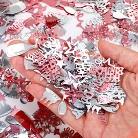 BURGEON Confetti Birthday Table Decoration, Happy Birthday Confetti Rose Gold, Scatter Decoration Birthday Decoration Girls Boys Children for Birthday Parties, Rose Gold, 15 g