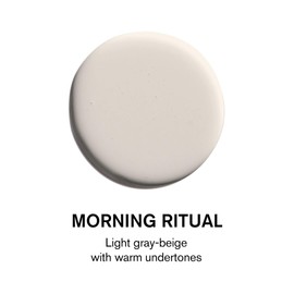 BACKDROP | Premium Interior Paint | Semi-Gloss Finish for Trim & Doors | Self-Priming, Low VOC, Green Wise Certified | MORNING RITUAL - Light gray-beige with warm undertones | 1 Gallon