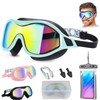 LEMONSEA Goggles Natación Mujer Hombre, Kit de Natación 5 en