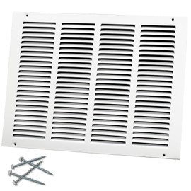 Howeall 16"W x 12"H [Duct Opening Size] Steel Return Air Grille, Air Return Vent Cover for Ceiling and Sidewall - HVAC Air Vent Covers - [Outer Dimensions: 17.75"W x 13.75"H]