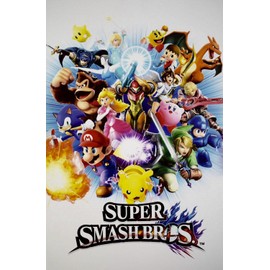 Undisclosed Super Smash Bros Video Game Poster 24 x 36