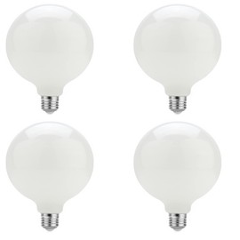 YDJoo G25 LED Light Bulbs 7W Round Light Bulbs 60 Watt Equivalent Cool White 6500K E26 Medium Base G80 Globe Shape LED Glass Vanity Light Bulbs for Mirror Makeup Bathroom Home Light, AC110V(4 Pack)