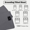 NHIDKU Grounding Sheet Full XL Grounding Fitted Sheet,95% Organic Cotton