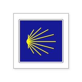 CafePress Camino De Santiago, Spain Square Sticker 3 X 3 Square Bumper Sticker Car Decal
