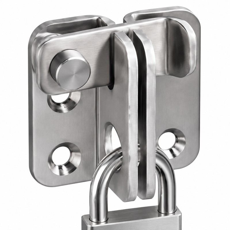 Stainless Steel Flip Latch with Slide Bolt – Lockable Door