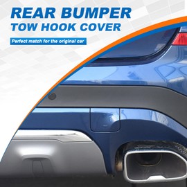 Rear Bumper Tow Hook Cover Towing Eye Cap for BMW X3 G01 G08 2018 2019 2020 51127498525 (Blue, Right Passenger Side)