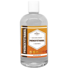 PHENOXYETHANOL Preservative Liquid (8 oz) Paraben-Free; Formaldehyde-Free; Water & Oil Soluble | Suitable for Soap Making, Lotions, Conditioners, Creams | Keeps Products Fresh & Safe | 8 Ounces