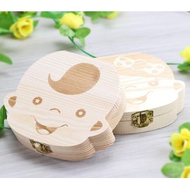 Glamza Baby Girl Tooth Keepsake Wooden Box1 Units