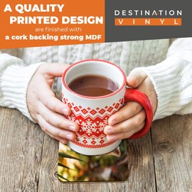 Great Coasters (Set of 2) Square/Glossy Quality Coasters/Tabletop Protection for Any Table Type - Large American Akita Puppy Dog #15711